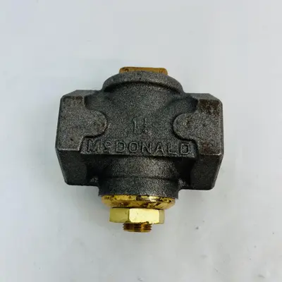 MCDONALD 175G Two Way Shut Off Valve, Cast Iron & Brass - Thumbnail 2