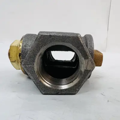 MCDONALD 175G Two Way Shut Off Valve, Cast Iron & Brass - Thumbnail 3