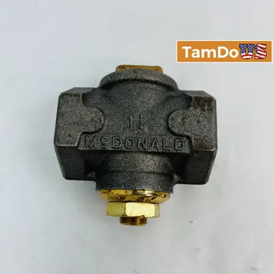 MCDONALD 175G Two Way Shut Off Valve, Cast Iron & Brass - New - Real photo at TamDo.us