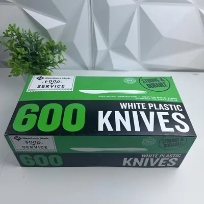 Member's Mark White Plastic Knives, 600 Count - Thumbnail 5