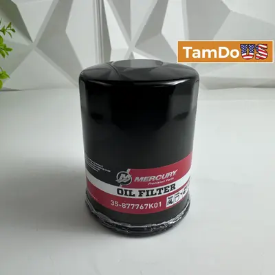 Mercury Marine 35-877767K01 Engine Oil Filter FOR Mercury Outboard Engines - Thumbnail 1