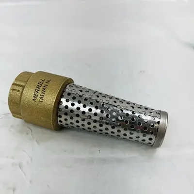 Merrill FVNL100 1” Brass Foot Valve | No-Lead | 710 Series | 1” FNPT - Thumbnail 2
