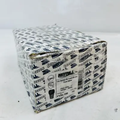 Merrill FVNL100 1” Brass Foot Valve | No-Lead | 710 Series | 1” FNPT - Thumbnail 9