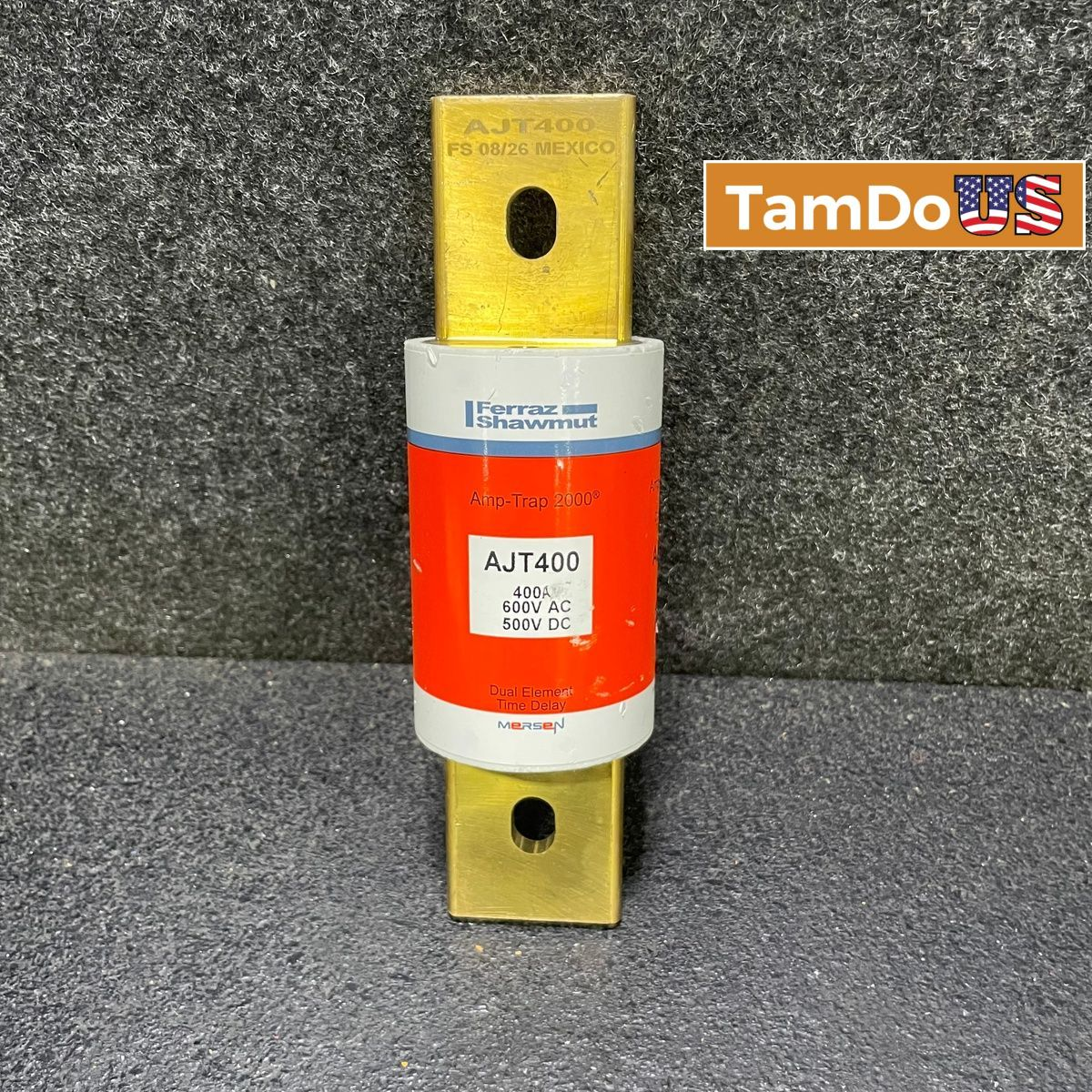 Mersen AJT400 Amp-Trap 2000 Class J Fuse 400 Amp 600V AC 500V DC Dual Element - Photo 1 - Real photo at TamDo.us