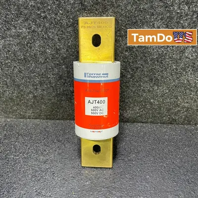 Mersen AJT400 Amp-Trap 2000 Class J Fuse 400 Amp 600V AC 500V DC Dual Element - New Open Box - Real photo at TamDo.us
