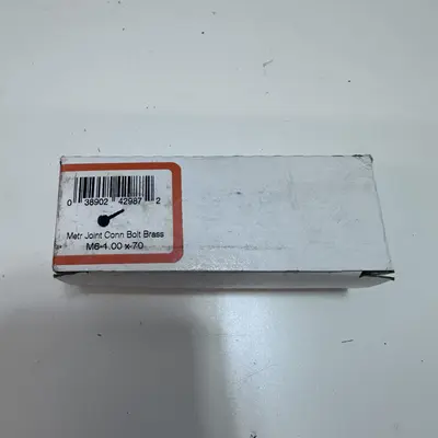 Metr Joint Conn Bolt Brass M6 1.00x7.0 (Qty: 6) - Thumbnail 6