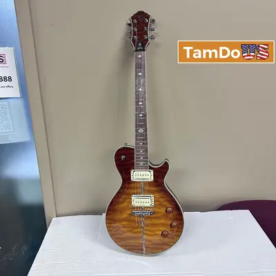Michael Kelly Custom Collection Tobacco Burst Solid Body Electric Guitar - Excellent - Real photo at TamDo.us