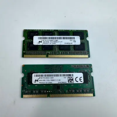 Micron Lot (2x 4GB) DDR3 DDR3L 1333MHz 1600MHz SODIMM Laptop RAM Memory - Thumbnail 3