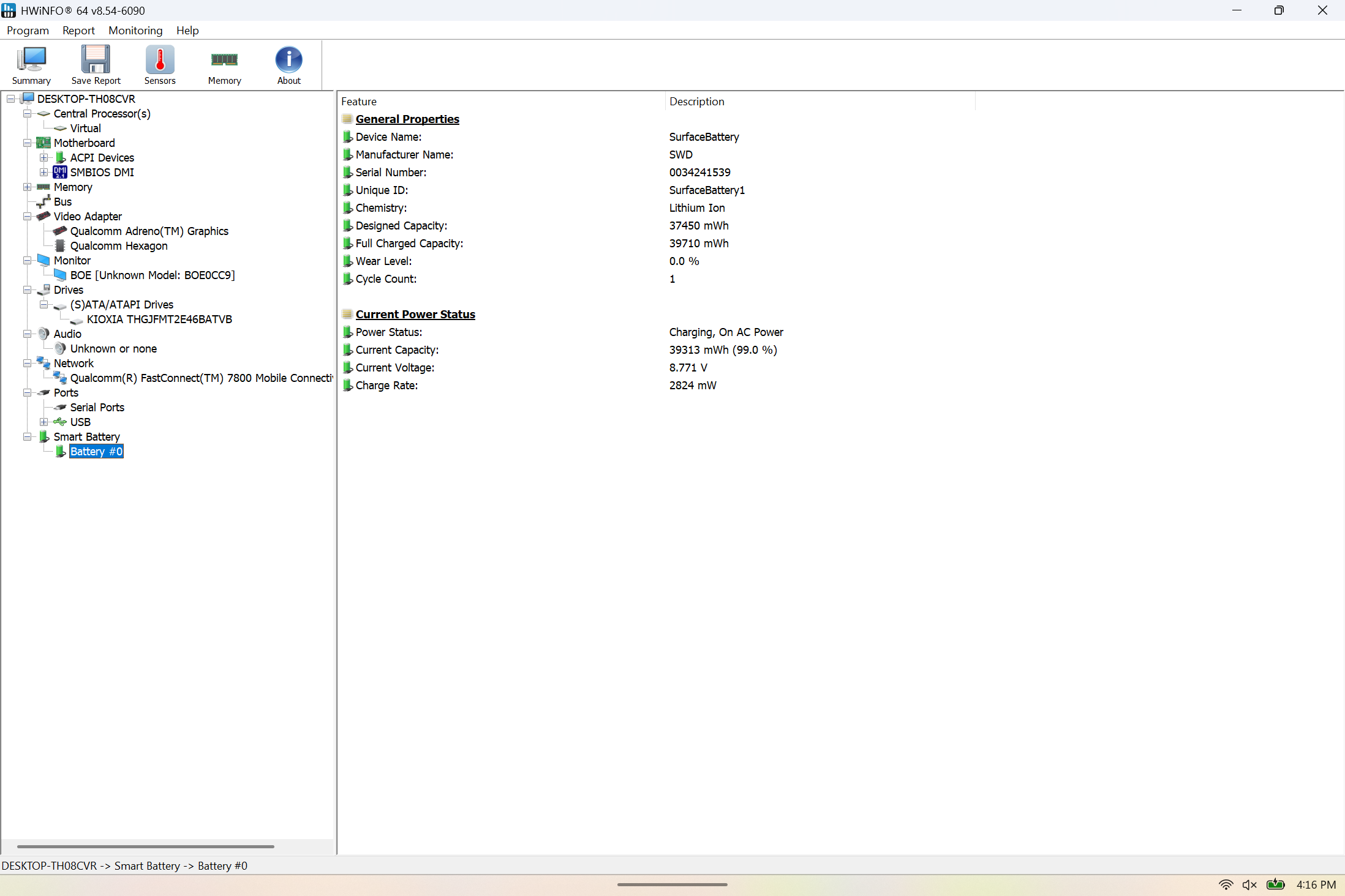 Microsoft Surface Pro 12" Touch 2110, Snapdragon X Plus, 16GB LPDDR5 , 512GB SSD - Thumbnail 10