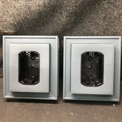 Mid-America MountMaster Electrical Block 7"x8" Centered Outlet Box FOR Siding - Thumbnail 2