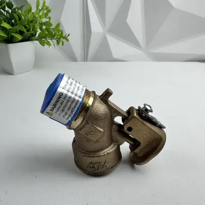 Midland MB6 Brass Gas Tank Fill Valve 3/4" x 1-1/4" Heavy Duty - Thumbnail 2