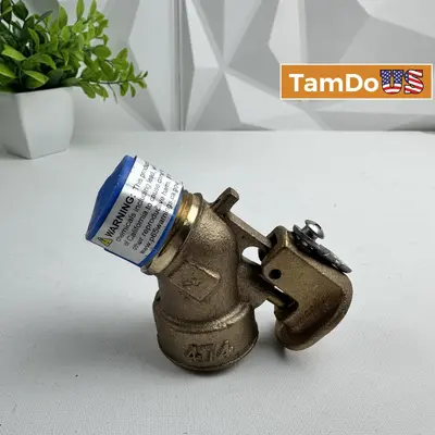 Midland MB6 Brass Gas Tank Fill Valve 3/4" x 1-1/4" Heavy Duty - New - Real photo at TamDo.us