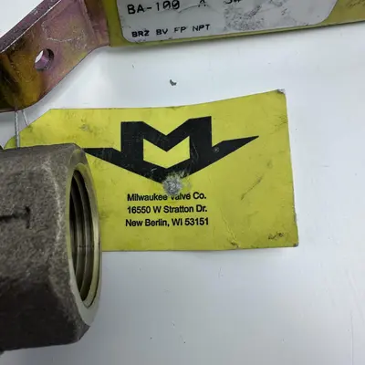 Milwaukee 3/4" Bronze Ball Valve Full Port NPT - Thumbnail 6