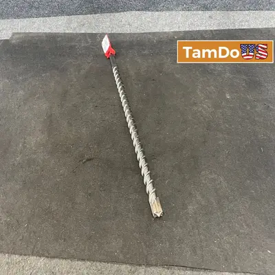 Milwaukee 7/8" x 29ft 4-Cutter Solid Carbide Concrete Drill Bit - New - Real photo at TamDo.us
