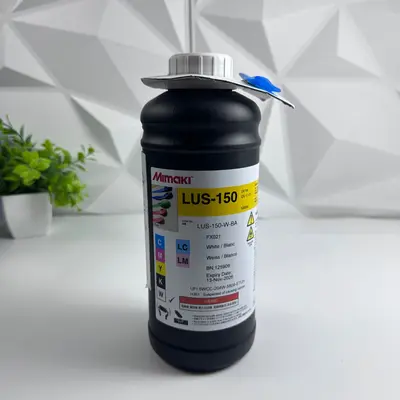 Mimaki LUS-150 White UV Ink Bottle 1000ml FOR JFX200 JFX500 UJV500 (LUS15-W-BA) - Thumbnail 5