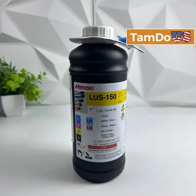 Mimaki LUS-150 White UV Ink Bottle 1000ml FOR JFX200 JFX500 UJV500 (LUS15-W-BA) - New Open Box - Real photo at TamDo.us