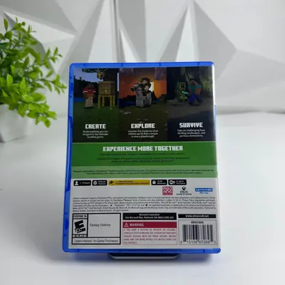 Minecraft Sony PlayStation 5 PS5 Disc Case Insert 3500 Tokens - Thumbnail 3