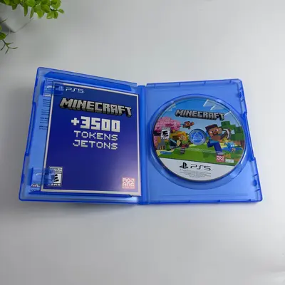 Minecraft Sony PlayStation 5 PS5 Disc Case Insert 3500 Tokens - Thumbnail 2