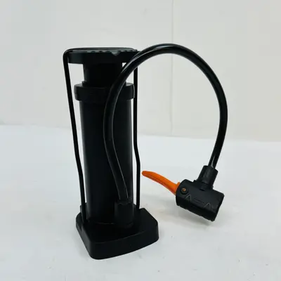 Mini Foot Pump Portable Bike Tire Inflator with Hose & Needle - Thumbnail 2