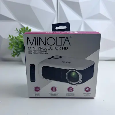 Minolta Mini Projector HD, Portable Home Theater, Remote, SD Card Reader - Thumbnail 2