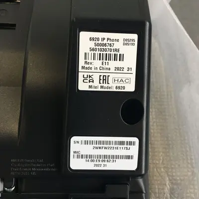 Mitel 6920 MiVoice Office Gigabit IP Phone, PoE, Color Display, VoIP - Thumbnail 5