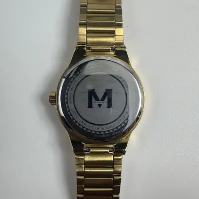 Miykon Mens Watch Gold Tone Crystal Hour Markers IP Plated Y2G70-2130 Japan Movt - Thumbnail 6