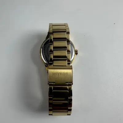 Miykon Mens Watch Gold Tone Crystal Hour Markers IP Plated Y2G70-2130 Japan Movt - Thumbnail 2