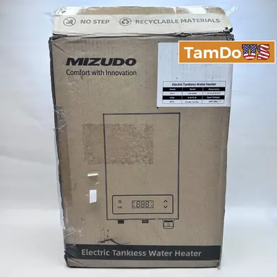 Mizudo EQUIK Classic Electric Tankless Water Heater 240V White ET014 ET014A0W - Thumbnail 1