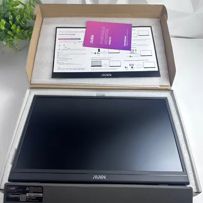 MNN 15.6 Portable Monitor FHD 1080P IPS USB-C Mini HDMI M156F01 with Smart Cover - Thumbnail 8