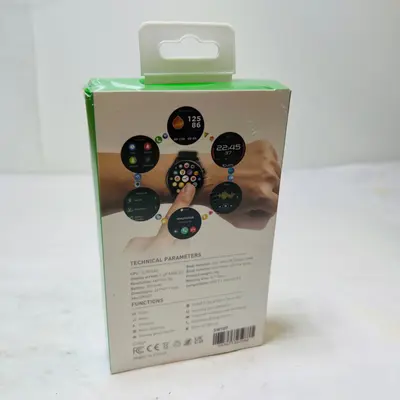 MobileMatrix Smart Watch SW107 (1.43" AMOLED, Bluetooth Call) Blue Sport Band - Thumbnail 2