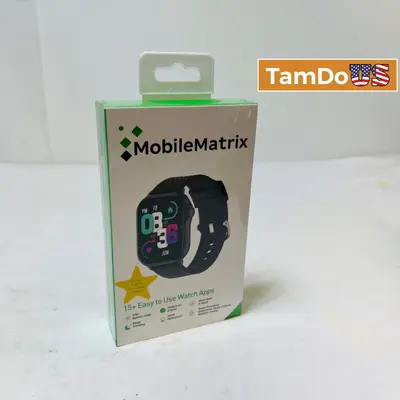 MobileMatrix Smart Watch SW108 (2.13" AMOLED, Bluetooth Call) Silicone Band - New - Real photo at TamDo.us