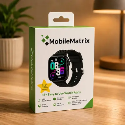MobileMatrix Smart Watch SW108 (2.13" AMOLED, Bluetooth Call) Silicone Band - Thumbnail 5