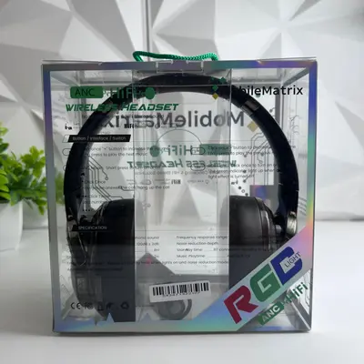 MobileMatrix SW128 ANC Wireless Bluetooth Headset Over-Ear RGB HiFi Headphone - Thumbnail 5