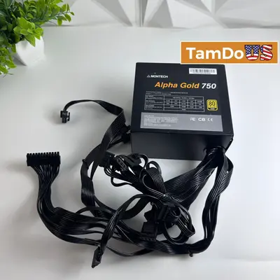 Montech Alpha Gold 750W 80 Plus Gold Power Supply XWYA09-750W ATX Power Supply - Excellent - Real photo at TamDo.us