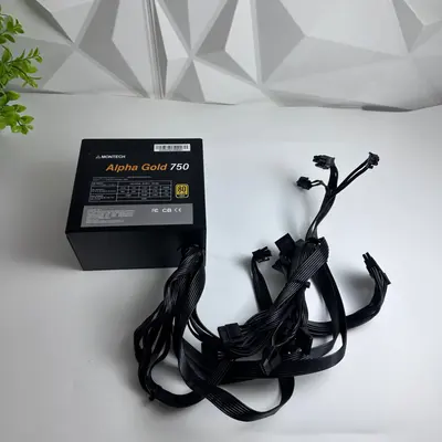 Montech Alpha Gold 750W 80 Plus Gold Power Supply XWYA09-750W ATX PSU - Thumbnail 5