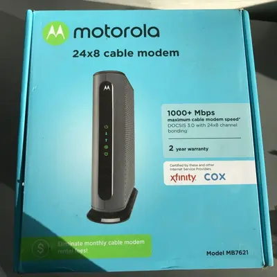 Motorola MB7621 24x8 DOCSIS 3.0 Cable Modem 1000Mbps - Thumbnail 8