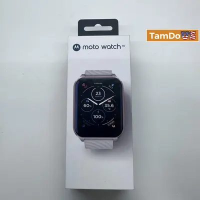 Motorola Moto Watch 70 MOSW Z70-RG Silicone Straps Android Smart Watch - Excellent - Real photo at TamDo.us