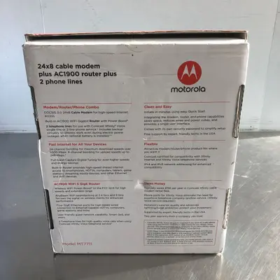 Motorola MT7711 Cable Modem Router, 24x8 DOCSIS 3.0, AC1900, Voice - Thumbnail 7