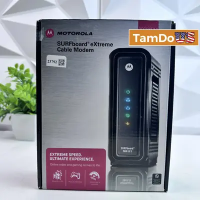 Motorola SURFboard SB6121 DOCSIS 3.0 Cable Modem – High-Speed Internet - New Open Box - Real photo at TamDo.us
