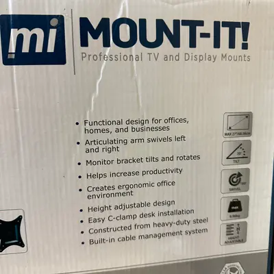 MOUNT-IT Computer Monitor Desk Mount with Articulating Arm MI-751 - Thumbnail 3