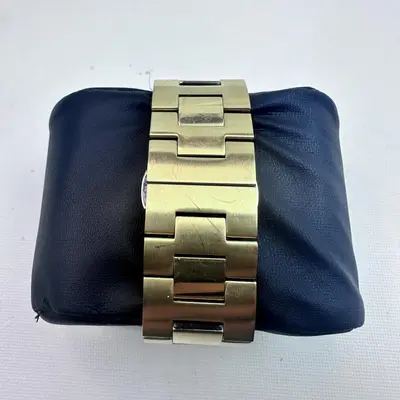 MOVADO $795 Big Gold Stainless Steel Bold Swiss Museum Dot Watch - Thumbnail 7