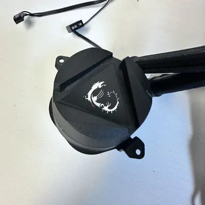 MSI 240mm AIO Liquid CPU Cooler RGB Dual Fan with Mounting Bracket - Thumbnail 3