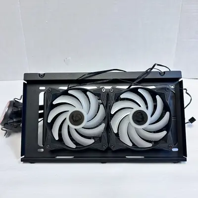 MSI 240mm AIO Liquid CPU Cooler RGB Dual Fan with Mounting Bracket - Thumbnail 2