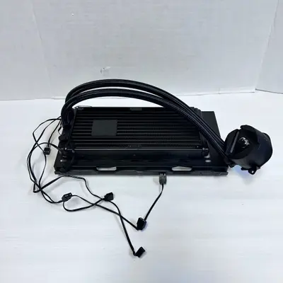 MSI 240mm AIO Liquid CPU Cooler RGB Dual Fan with Mounting Bracket - Thumbnail 8