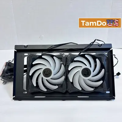MSI 240mm AIO Liquid CPU Cooler RGB Dual Fan with Mounting Bracket - Thumbnail 1