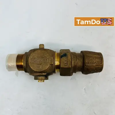 Mueller Insta-Tite Brass Service Valve NL Water Gas Line Control Fitting - Thumbnail 1