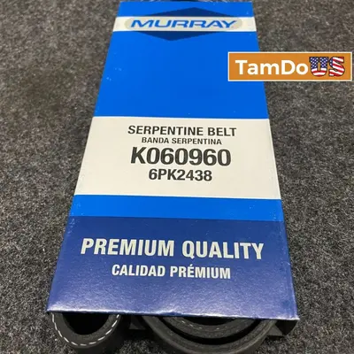 Murray K060960 Serpentine Belt Fits Honda Odyssey Accord Toyota Camry Lexus V6 - Thumbnail 1