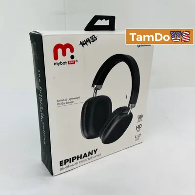 MyBat Pro Epiphany Bluetooth Headphones – 35H Playtime, Foldable, HD Sound - Thumbnail 1