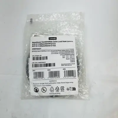 Lenovo NanoSaver Combination Cable Lock - Thumbnail 3