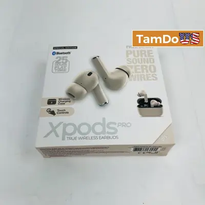 Naztech Xpods Pro True Wireless Earbuds, 25H Playtime, Touch, Charging Case - New - Real photo at TamDo.us